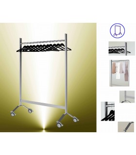 PERCHERO TIPO BURRO 147 X 60 X 181 YABAN ACERO INOXIDABLE