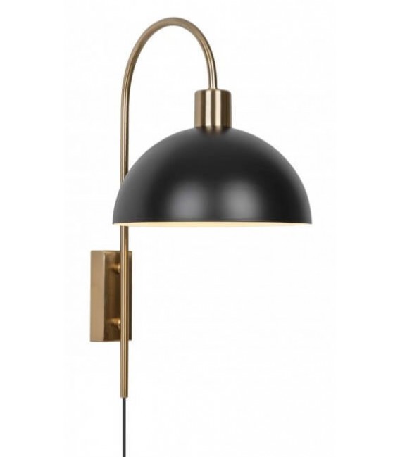 APLIQUE DE PARED 29 X 20 X 40 LLEGUIN METAL ORO Y NEGRO