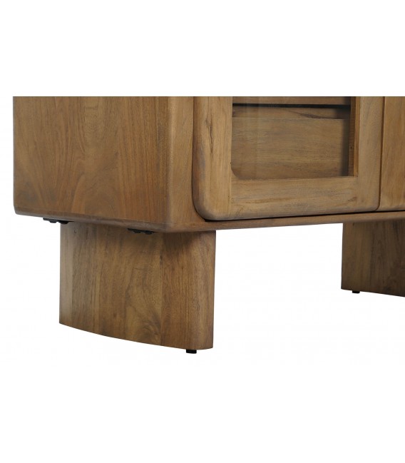 VITRINA 100 X 43 X 190 PIOLIN MADERA ACACIA