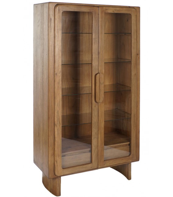 VITRINA 100 X 43 X 190 PIOLIN MADERA ACACIA