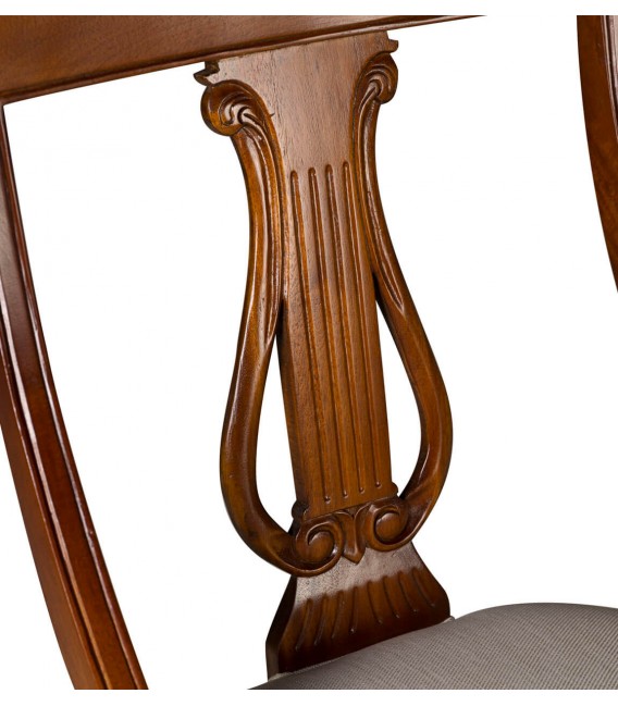 SILLA 50 X 47 X 90 LIBERTY MADERA CAOBA ARTESANAL