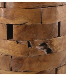 MESITA AUXILIAR 35 Ø X 45 TARZOS MADERA TECA NATURAL