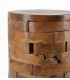 MESITA AUXILIAR 35 Ø X 45 TARZOS MADERA TECA NATURAL