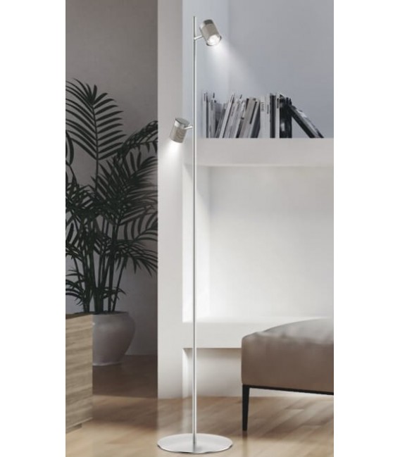 LAMPARA DE PIE 20 Ø X 150 LOIDE METAL CROMADO SATINADO