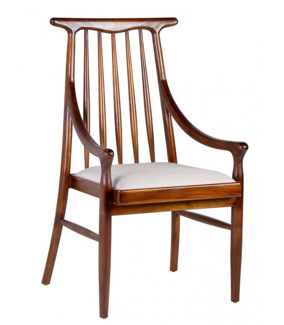 Sillón de comedor comodo estilo colonial mdmhogar