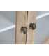 VITRINA 120 X 50 X 205 NAPOLI MADERA NATURAL Y BLANCO