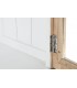 VITRINA 120 X 50 X 205 NAPOLI MADERA NATURAL Y BLANCO