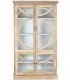 VITRINA 120 X 50 X 205 NAPOLI MADERA NATURAL Y BLANCO