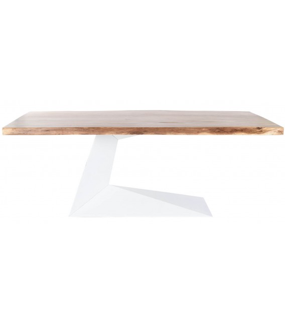 MESA DE COMEDOR 200 X 100 X 76 MARTINI MADERA NATURAL METAL BANCO