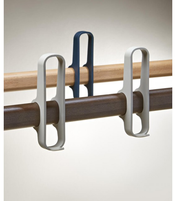 PERCHERO TIPO BURRO 135 X 41 X 145 LARDI NOGAL Y ROJO