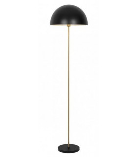 LAMPARA DE PIE 40 Ø X 166 LLEGUIN METAL ORO Y NEGRO