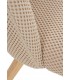 SILLA 53 X 58 X 81 ABEJA MADERA NATURAL TEXTIL BEIGE