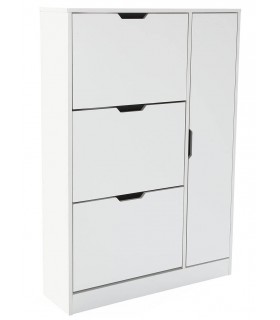 ZAPATERO 80 X 24 X 117 BULGA MELAMINA BLANCO