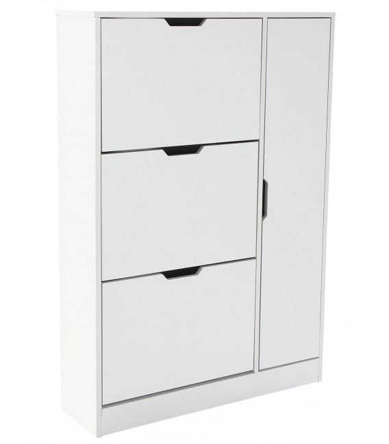 ZAPATERO 80 X 24 X 117 BULGA MELAMINA BLANCO