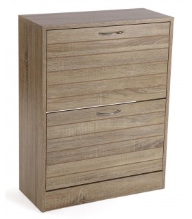 ZAPATERO 57 X 24 X 75 LANIK DOBLE MELAMINA ROBLE