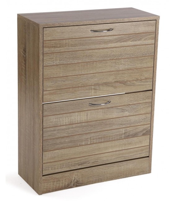 ZAPATERO 57 X 24 X 75 LANIK DOBLE MELAMINA ROBLE