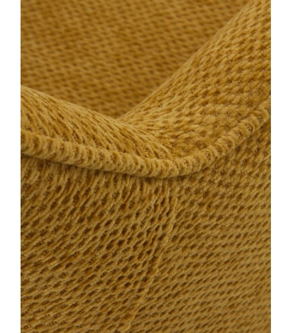 SILLON COMEDOR 59 X 62 X 85 CAINE GIRATORIO METAL NEGRO TEXTIL MOSTAZA