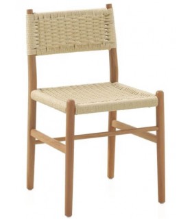 SILLA 44 X 50 X 77 FERIA MADERA Y CUERDA NATURAL