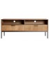 MUEBLE DE TV 140 X 44 X 55 MEIRA MADERA NATURAL METAL NEGRO