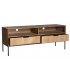 MUEBLE DE TV 140 X 44 X 55 MEIRA MADERA NATURAL METAL NEGRO