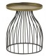 MESITA AUXILIAR 45 Ø X 55 TELMA METAL NEGRO Y ORO VIEJO