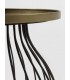 MESITA AUXILIAR 45 Ø X 55 TELMA METAL NEGRO Y ORO VIEJO