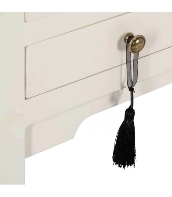 CONSOLA 85 X 26 X 85 TURCA MADERA LACADA EN BLANCO