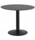 MESA DE COMEDOR 100 Ø X 76 RONLE METAL Y MELAMINA NEGRA