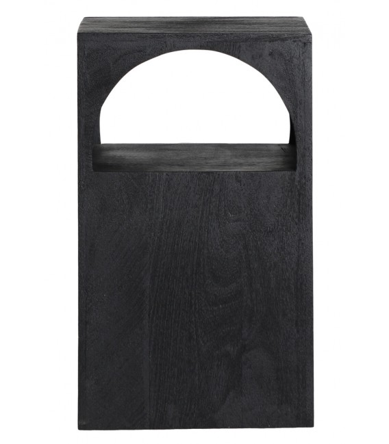 MESITA AUXILIAR 30 X 30 X 50 LIRKA MADERA TEÑIDA DE NEGRO