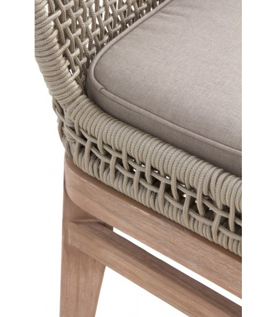 SILLA 51X 58 X 94 OLEA MADERA NATURAL CUERDA Y TEXTIL