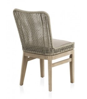 SILLA 51X 58 X 94 OLEA MADERA NATURAL CUERDA Y TEXTIL