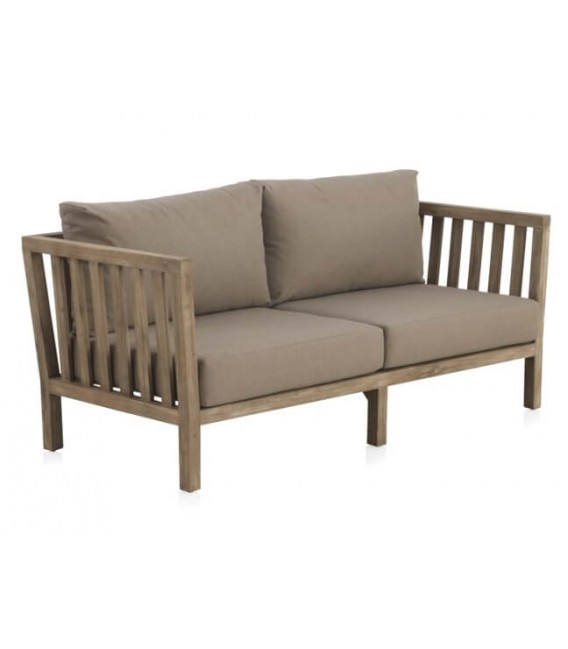 SOFA 169 X 75 X 67 TEXAS MADERA ACACIA TEXTIL TOPO