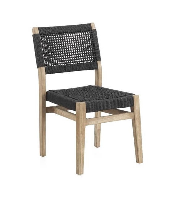 SILLA 46 X 57 X 83 MALGAS MADERA NATURAL CUERDA NEGRA
