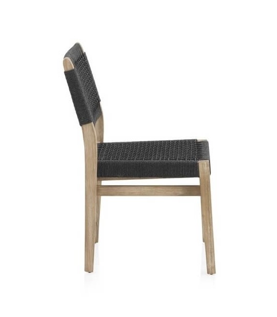 SILLA 46 X 57 X 83 MALGAS MADERA NATURAL CUERDA NEGRA