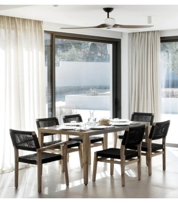 SILLA 46 X 57 X 83 MALGAS MADERA NATURAL CUERDA NEGRA