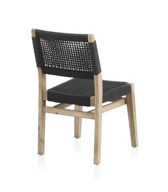 SILLA 46 X 57 X 83 MALGAS MADERA NATURAL CUERDA NEGRA