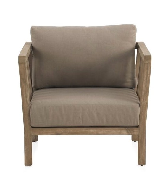 SILLON 80 X 75 X 67 TEXAS MADERA ACACIA TEXTIL TOPO