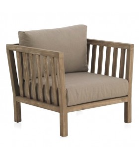 SILLON 80 X 75 X 67 TEXAS MADERA ACACIA TEXTIL TOPO