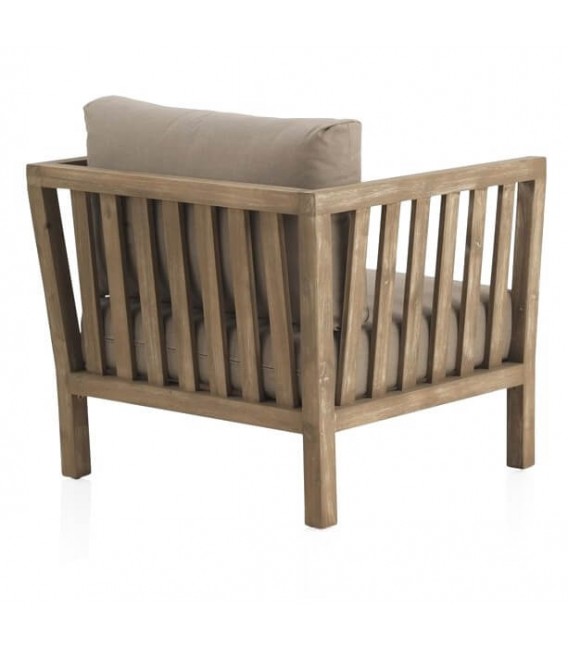 SILLON 80 X 75 X 67 TEXAS MADERA ACACIA TEXTIL TOPO