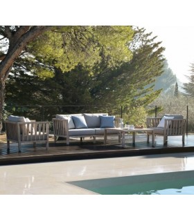 SILLON 80 X 75 X 67 TEXAS MADERA ACACIA TEXTIL TOPO