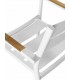 SILLON 56 X 56 X 80 TOPI EXTERIOR METAL BLANCO MADERA NATURAL