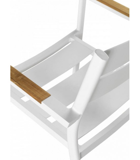 SILLON 56 X 56 X 80 TOPI EXTERIOR METAL BLANCO MADERA NATURAL