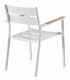 SILLON 56 X 56 X 80 TOPI EXTERIOR METAL BLANCO MADERA NATURAL