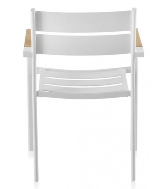 SILLON 56 X 56 X 80 TOPI EXTERIOR METAL BLANCO MADERA NATURAL