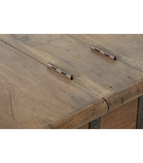 MESA DE CENTRO 158 X 85 X 54 TATUM MADERA NATURAL METAL VINTAGE