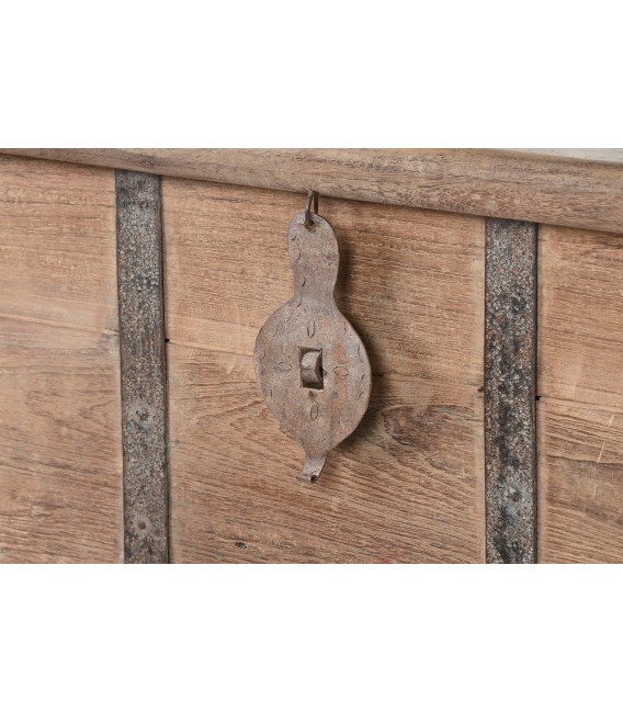 MESA DE CENTRO 158 X 85 X 54 TATUM MADERA NATURAL METAL VINTAGE