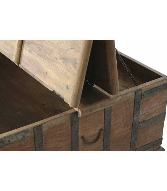 MESA DE CENTRO 158 X 85 X 54 TATUM MADERA NATURAL METAL VINTAGE