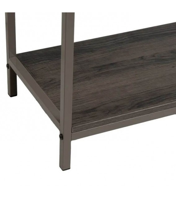 CONSOLA 80 X 30 X 75 WINIE MDF GRIS METAL NEGRO