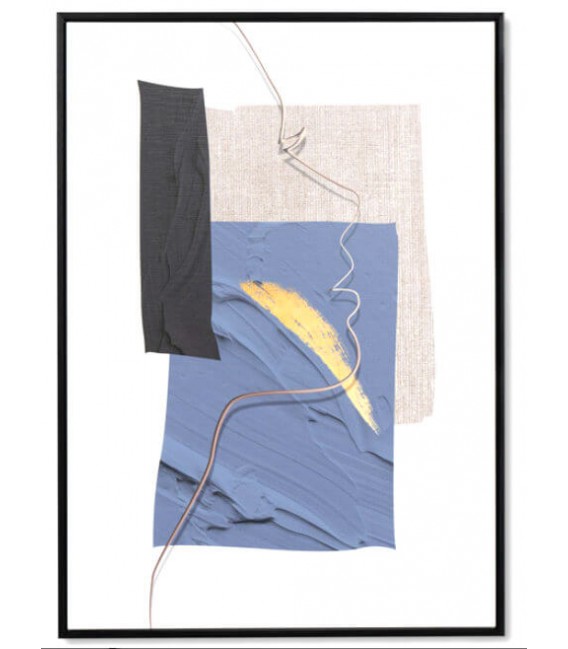 CUADRO 50 X 4 X 70 MARILO AZUL AMARILLO Y NEGRO