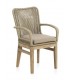 SILLON COMEDOR 57 X 59 X 94 OLEA MADERA NATURAL CUERDA Y TEXTIL